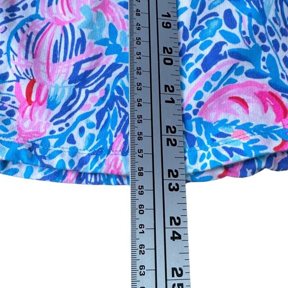Lilly Pulitzer Skipper Popover Top Women’s XS Pink Blue Treasure Trove 1/4 Zip - Picture 10 of 10